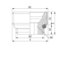 Anschlussnippel aus Messing
