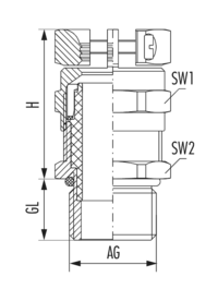 HSK-MZ-Ex-d, Kabelverschraubung