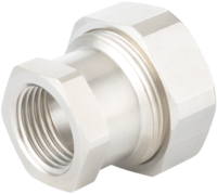 Steel pipe adapter with internal thread