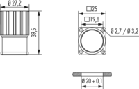 M23 Power panel connector, Circular Connector, Connector, M23, Power