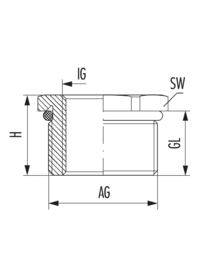 Reducer RSD-Ms-Ex d with o-ring, Cable Gland