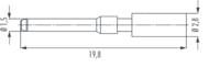 Kontakte M12 Power, Leistung, M12, Rundsteckverbinder, Steckverbinder