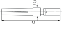 Kontakte M27 Signal, Rundsteckverbinder, Steckverbinder, M27, Signal