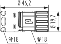 M16 Connecteur de câble, Circular Connector, Connector, M16