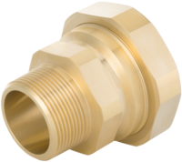 Drinking water steel pipe adapter with external thread