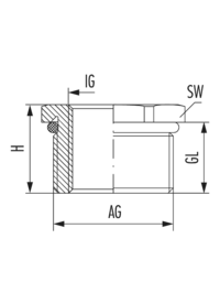 Reduzierung RSD-INOX-Ex d mit O-Ring, Kabelverschraubung