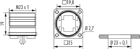 M23 RJ45 Gerätesteckverbinder, Rundsteckverbinder, Steckverbinder, M23