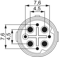 M16 Kontakteinsätze 4+4 / 4+3+PE, Rundsteckverbinder, Steckverbinder, M16