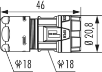 M16 Kabelsteckverbinder, Rundsteckverbinder, Steckverbinder, M16