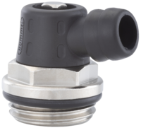 Outflow valve turnable with key control