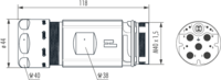 M40 Hybrid coupler connector