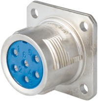 Standard Connecteur d'appareil avec bride, Circular Connector, Connector