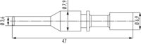 M40 Puissance Contacts, Circular Connector, Connector, M40, Power