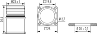 M23 RJ45 Gerätesteckverbinder, Rundsteckverbinder, Steckverbinder, M23