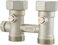 Einrohranschlussblock Durchgangsform