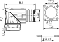M23 Signal Gerätesteckverbinder