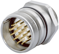 M23 Signal panel connector, Signal, M23, Circular Connector, Connector