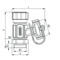 SFE-Hahn mit Handrad schwarz