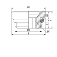 Connector nipple made of nickel plated brass