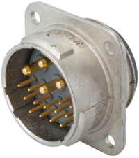 Industrielle 17 contacts panachés Connecteur d'appareil avec bride