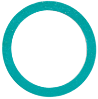 Thread seal ring made of fibre composite material