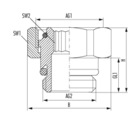 Threaded joint connector