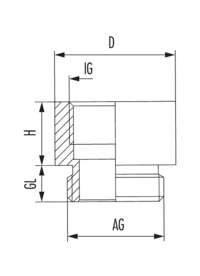 Reduzierung RE-Ms, Kabelverschraubung