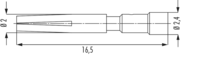 Kontakte M23 Signal, M16, M23, Signal, Rundsteckverbinder, Steckverbinder