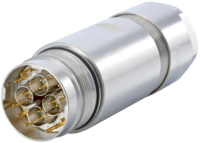 M23 Fast Ethernet PoE coupler connector, Circular Connector, Connector, M23