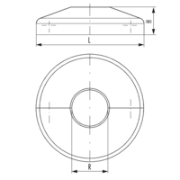 Einzel-Abdeckrosette