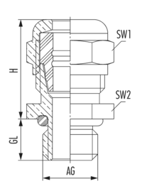 HSK-Mini-EMC, Cable Gland