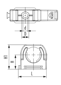 Fitting en polyamide Clip, Cable Gland