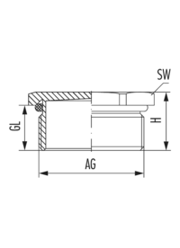 ﻿Bouchon V-INOX-Ex d avec joint torique, Cable Gland