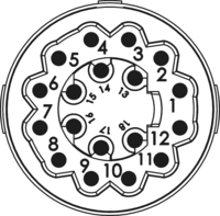 M16 Insertions de contact – 18 pôles, Circular Connector, Connector, M16