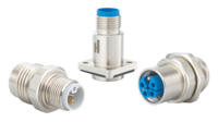 M12 Power panel connector, Circular Connector, Connector, Stainless steel, M12, Power
