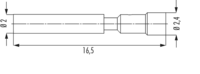 Kontakte M16, M16, M23, Signal, Rundsteckverbinder, Steckverbinder
