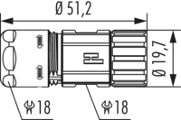 M16 Kabelsteckverbinder, Rundsteckverbinder, Steckverbinder, M16