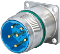 M23 Hybrid Typ 1 INOX Gerätesteckverbinder, Rundsteckverbinder, Steckverbinder, INOX, M23, Leistung, Gerätesteckverbinder