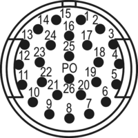 M27 Signal Insertions de contact – 26 pôles, Circular Connector, Connector, M27