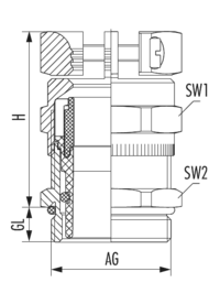 HSK-MZ-EMC, Cable Gland