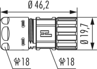 M16 cable connector, Circular Connector, Connector, M16