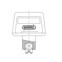 Air bleed key made of plastic