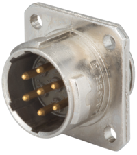 Industrielle Connecteur d'appareil avec bride, Circular Connector, Connector