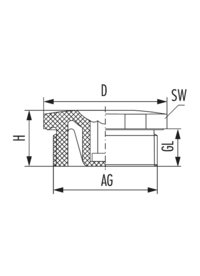 ﻿Bouchon V-NE, Cable Gland