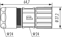 M23 Signal Kabelsteckverbinder, Signal, M23, Rundsteckverbinder, Steckverbinder