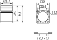M23 Hybrid Typ 1 Gerätesteckverbinder, Rundsteckverbinder, Steckverbinder, M23, Leistung