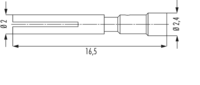 Kontakte M12 Power, Leistung, M12, Rundsteckverbinder, Steckverbinder