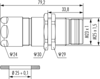 M23 RJ45 Gerätesteckverbinder, Rundsteckverbinder, Steckverbinder, M23
