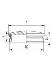 Bouchon V-N-Ms-SD avec joint torique, Cable Gland