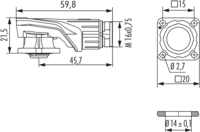 M16 Gerätesteckverbinder